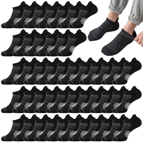 12 Pairs Mens Ankle Athletic Running Socks Breathable Low Cut Sports Casual Socks for Men