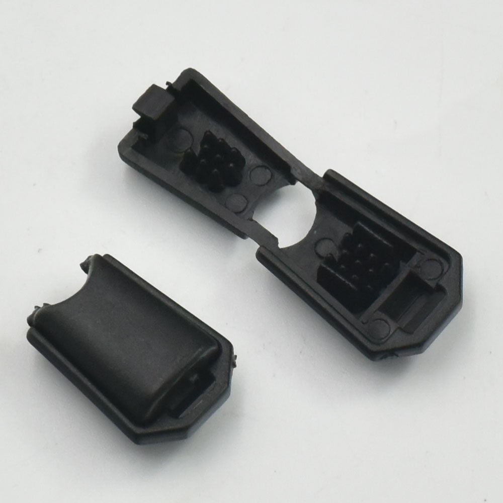 100 Pcs Cord End Lock Zipper Clip Pull Black Zip for Buckles Lanyard Paracord Plastic 4 Style Choice by micoshop