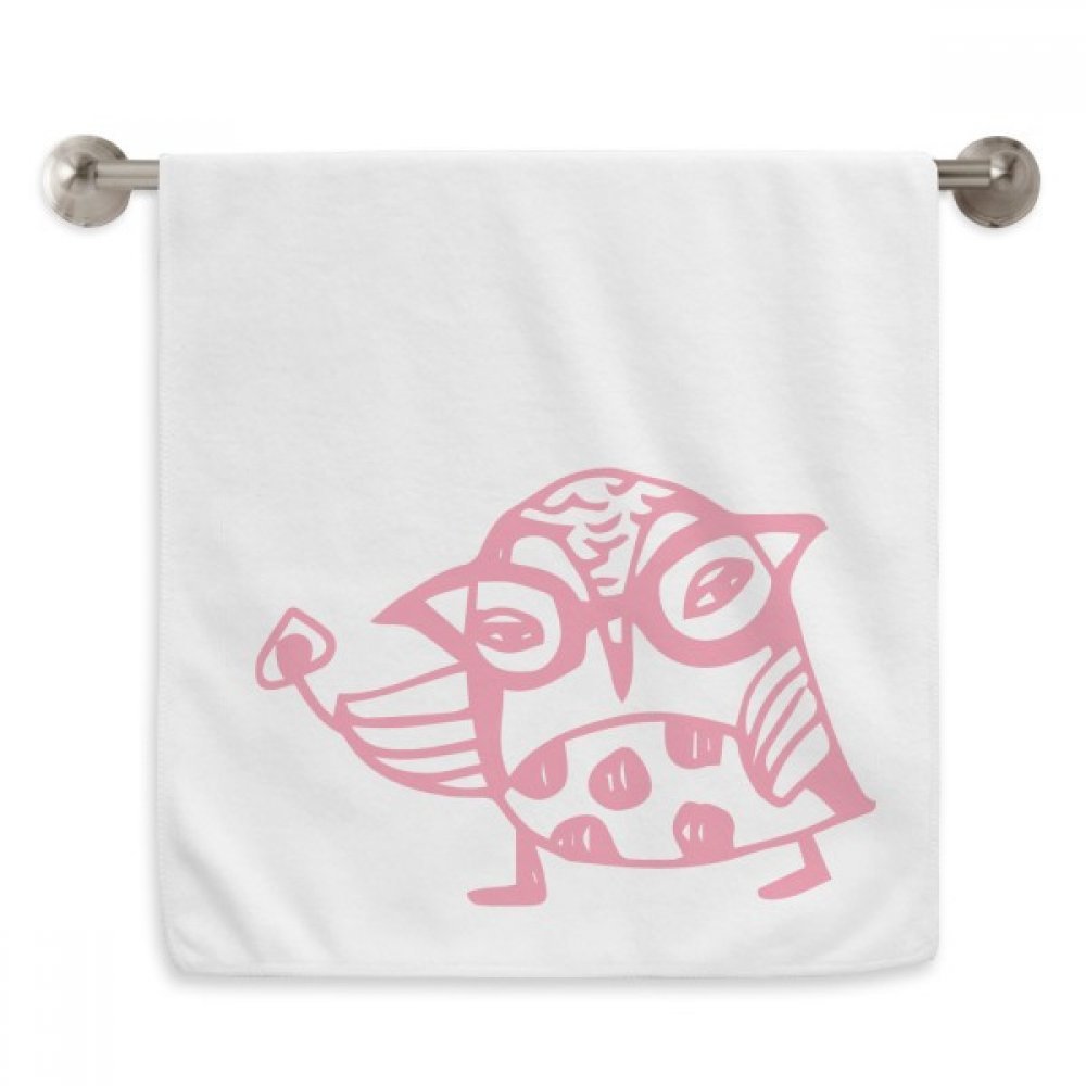 Serviette en coton blanc cartoon oiseaux 13x29 pouces pour amoureux des animaux