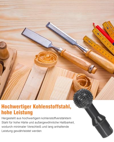 3 Stück M14 Kugelfräser Holz Schnitzen: Kugelmeißel Schnitzen Schleifköpfe Kugelraspel für 115/125mm Winkelschleifer