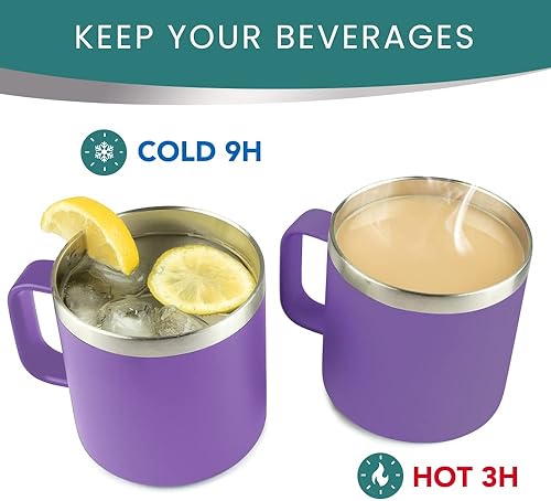 Miniatura 5 de KLUBI Regalos cristianos para mujeres con la fe  Vaso morado de 14 onzas, regalos católicos edificantes, regalos para mujeres cristianas, empodera