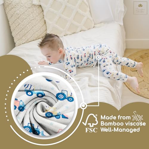 Toddler Pajamas Soft Baby Pajamas 2 Piece Sleepwear Set Toddler PJs, Viscose from bamboo (2t-5t)4