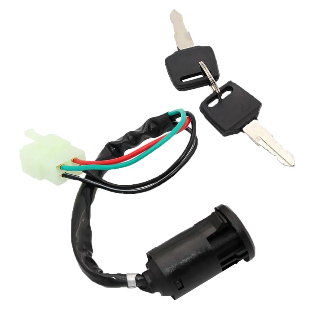 LOOM TREE® Ignition Key Lock Switch 4-Wire For 50 110 150 250Cc Mini Quad Atv Dirt Bike | 1 Piece Ignition Key Switch-image-34