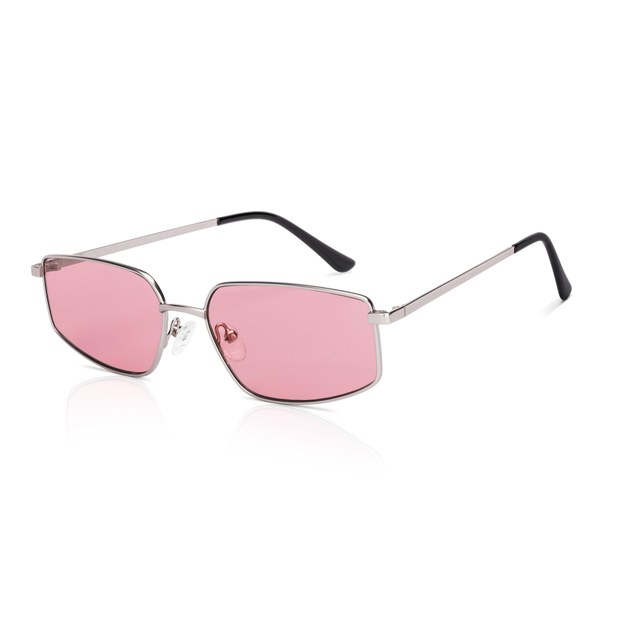 vincent chase eyewear Vincent Chase By Lenskart | Silver Pink Solid Full Rim Hexagonal | Branded and Stylish Sunglasses | 100% UV Protected | Men & Women | Large | VC S17530-picture-28