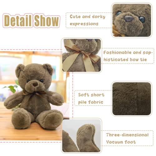 Vyusit Teddy Bear Stuffed Animals, 12 Inch Soft Cuddly Stuffed Plush Teddy Bear, Cute Plush Toys For Birthday Christmas New Year Valentine’s Day Wedding Party #TOP2
