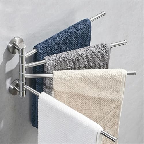 Estanterías para ducha que ahorran espacio en baños pequeños con toallero de pared 8