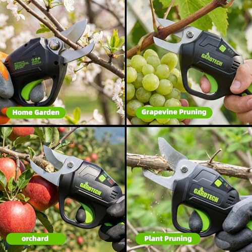 Image of GARDTECH Electric Pruning Shears Cordless, 1.5lbs Lightweight Battery Powered Pruning Shears for Gardening,Rechargeable Electric Pruner, 0.6in Garden Pruners Handheld for Rose and Shrub Trimming