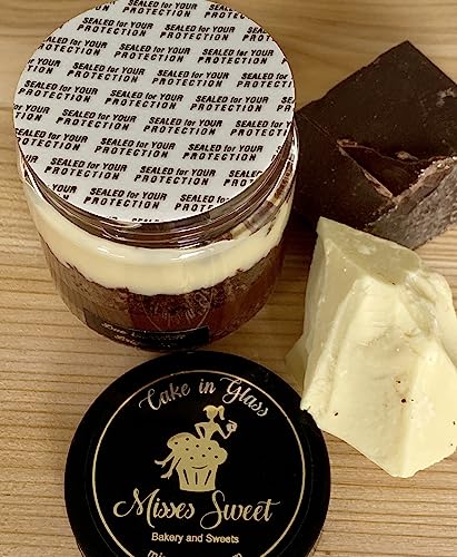 image for Misses Sweet Gourmet 2 Cakes in a Jar Set - Duo Chocolate Cake in Jar�