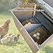 Chicken Coop, Large Wooden Chicken Coop with Nesting Boxes & Run Cage for 3-6 Chickens, Outdoor Hen House Poultry Hutch Rabbit Cage with No-Slip Ramp & Pull-Out Tray for Backyard Farm (Grey)