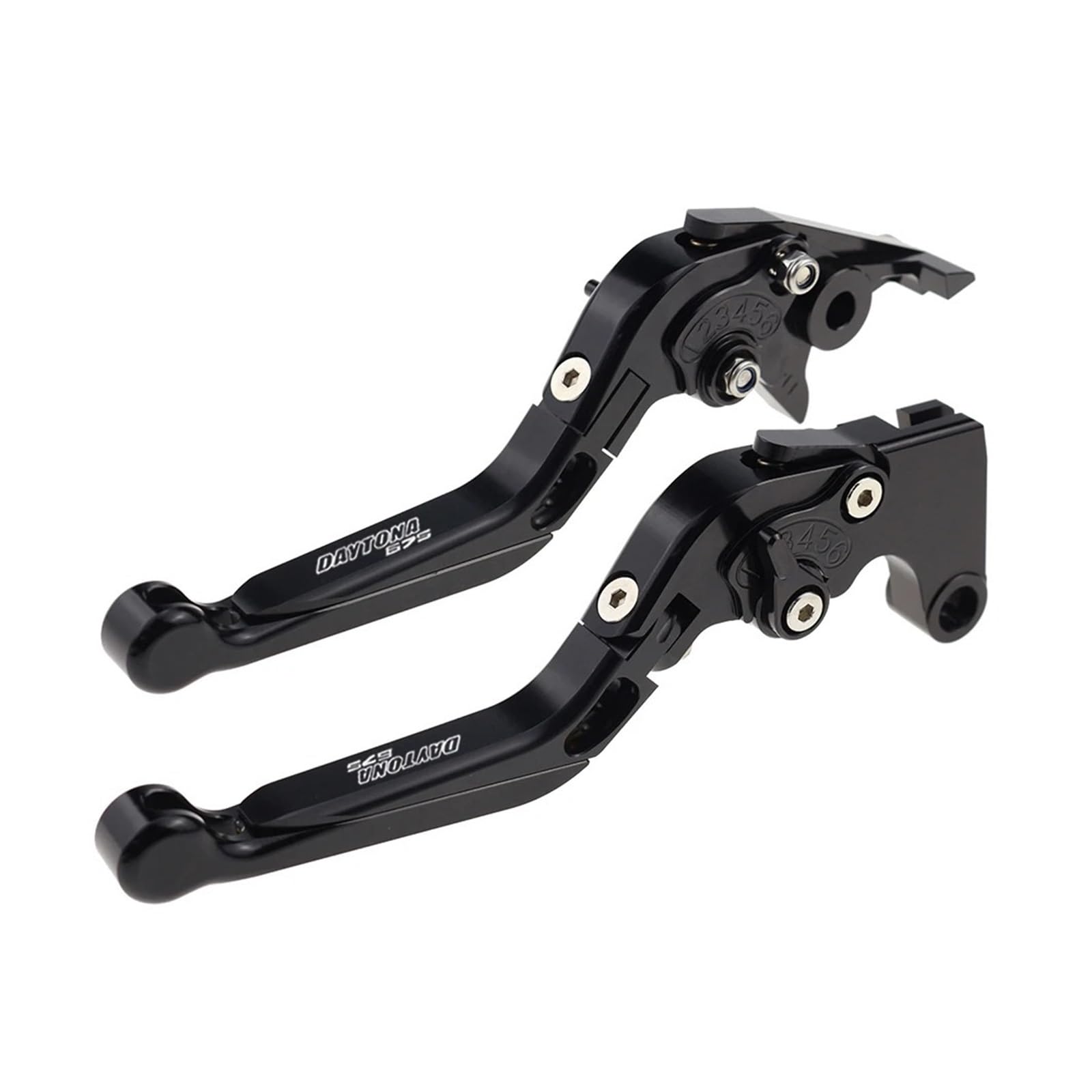 Jghfdws 90 Motorcycle Brake Clutch Lever Set For Daytona675 Motorcycle Folding Extendable Brake Clutch Levers(90)