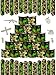 Hungdao 24 Pieces Camo Slap Bracelets for Kids Assorted Army Slap Bracelets Green Camouflage Military Slap Wristbands for Kids Adult Army Party Birthday Favors Decorations Supplies