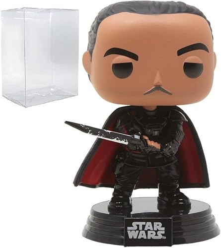 POP Star Wars The Mandalorian - Moff Gideon con Darksaber Funko Pop! Figura de vinilo (paquete con funda protectora compatible con Pop Box),