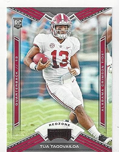 Tua Tagovailoa Redzone Rookie Card Short Print Collectible Football Card - 2020 Chronicles Draft Picks Playoff Football Card #3 (Miami Dolphins) Free Shipping