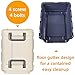 Elevon Plastic Kennels Pet Carrier Rolling Plastic Airline Approved Wire Door Travel Dog Crate, Medium (26.5