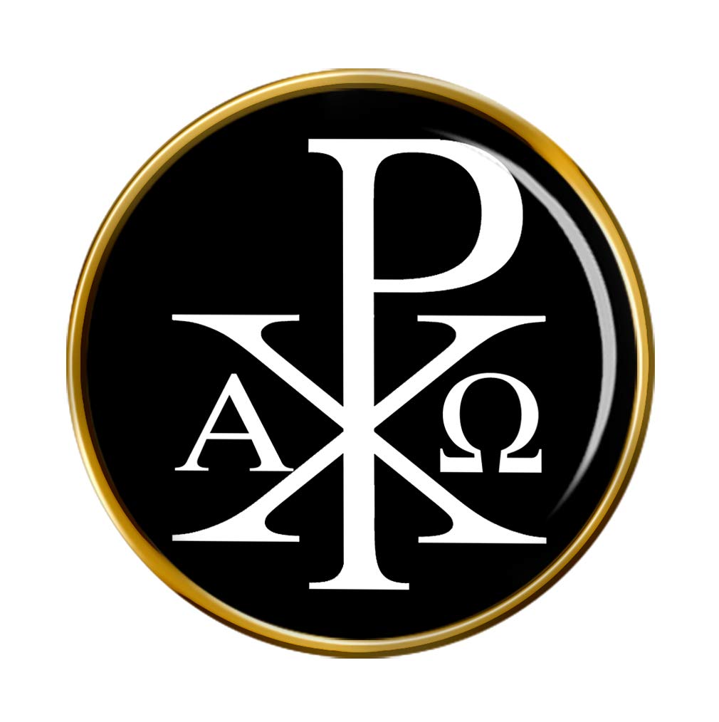 Family-crests.comGold Chi-Rho Alpha Omega Lapel Pin