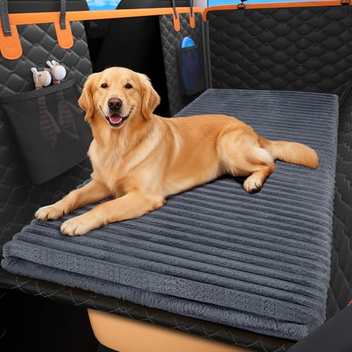FURTIME Backseat Pet Bed Mat, Non-Slip Dog Bed for Car Back Seat, Washable Travel Pet Mat with...