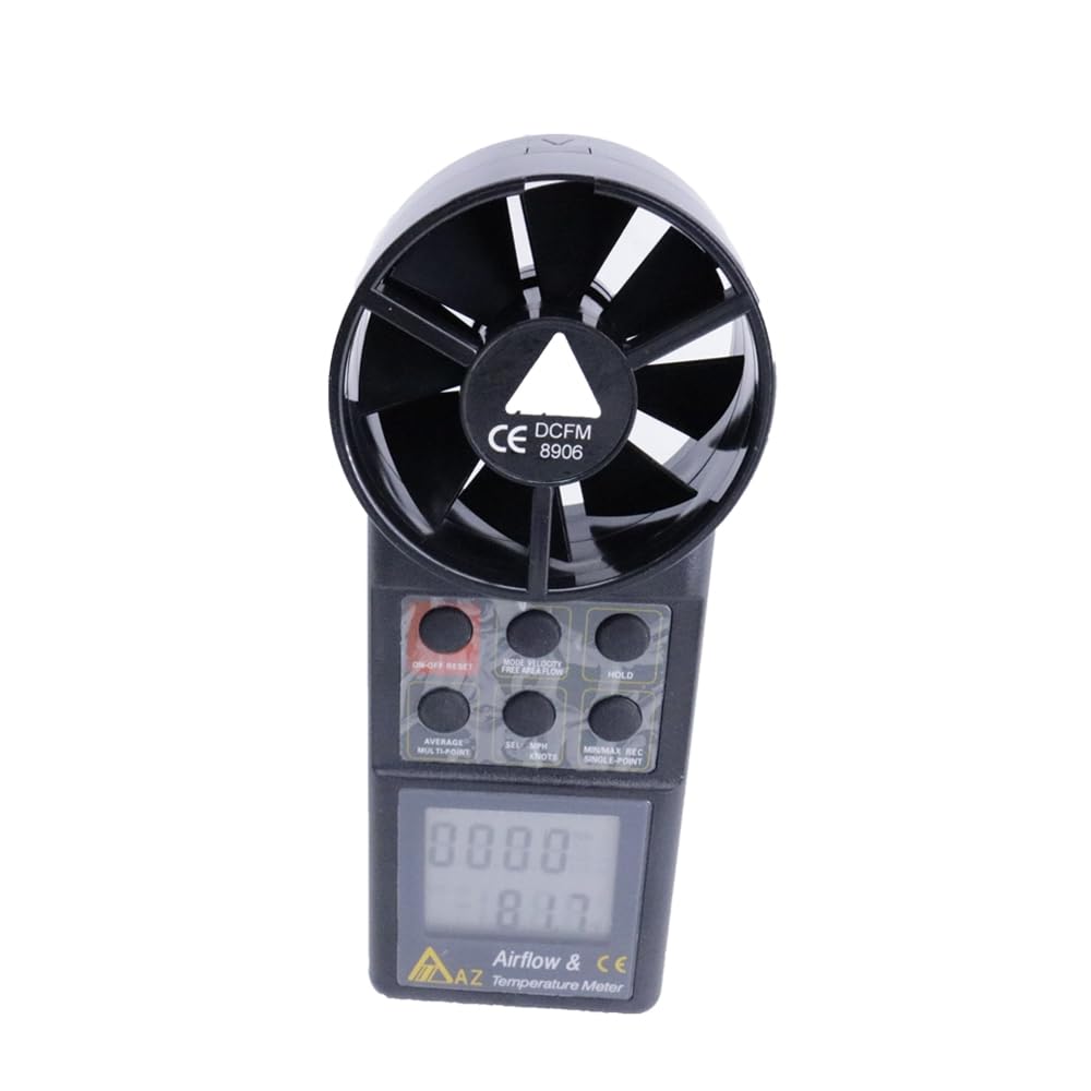 AZ8906 - Anemómetro digital medidor de temperatura del aire 0,4 ~ 30 m/s