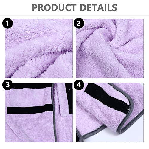 ULTECHNOVO Toalha de Banho para Animais de Estimação Toalha de Banho de Lã de Coral para Animais de