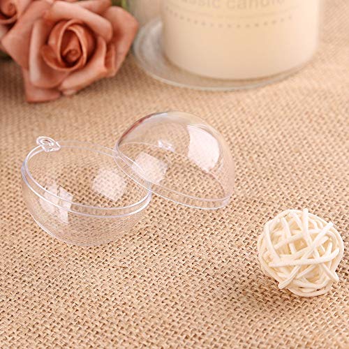 Uten 20Pcs Transparent Christmas Balls, DIY Fillable Ornaments Decorations - Image 4