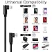 Osecet USB C to Lightning Cable 1ft 3 Pack MFi Certified Right Angle iPhone Charger 90 Degree Elbow Braided Lightning to USB C Cable for iPhone 14 13 12 11 Pro X XS XR 8 Plus 7 6 5 (Black)