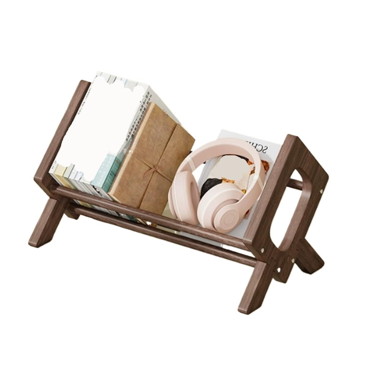 MHbdfsxz Vinyl Record Storage Holder CD Storage Rack Game Disc Display Album Record For Home Desktop Music Room(Bruin)