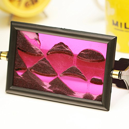 FATO. Verschieben 3D Sanduhr Sand Bilderrahmen Home Desk-Dekor-Geburtstags-Geschenk-Verzierung