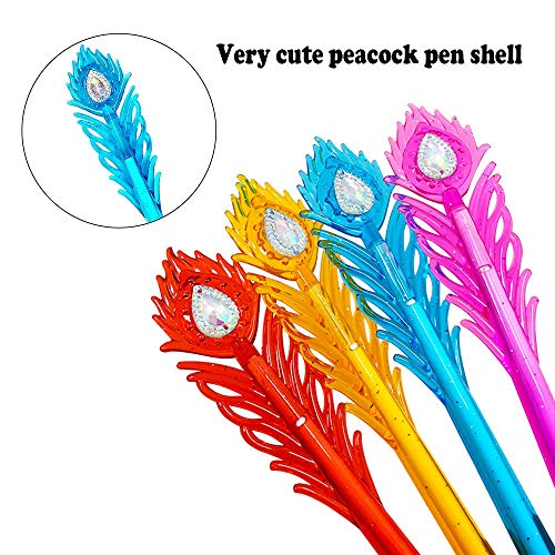 Happlee Fancy Pens 12 Color Journaling Pen Gel Pens Fine Point for Bullet Journal Creative Note Taking Fun Pen Set