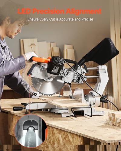 VEVOR 12-Inch Double Bevel with LED