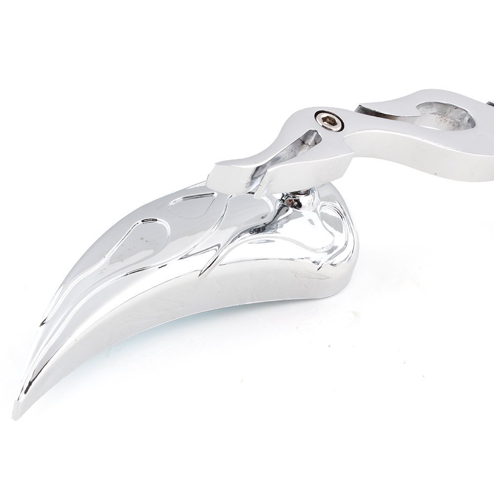 Specchietti laterali per moto con fiamma a goccia, 8-10 mm, per moto Cruiser