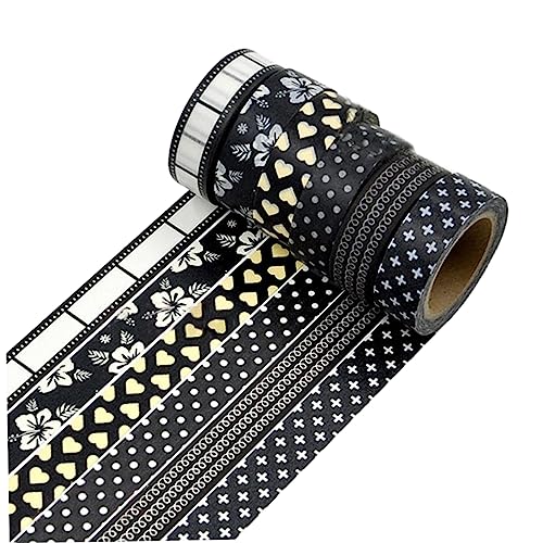 Sewroro 12 Pçs Fita Adesiva Colorida Fita Colorida Enfeites De Scrapbook Fitas De Papel Papelaria DI