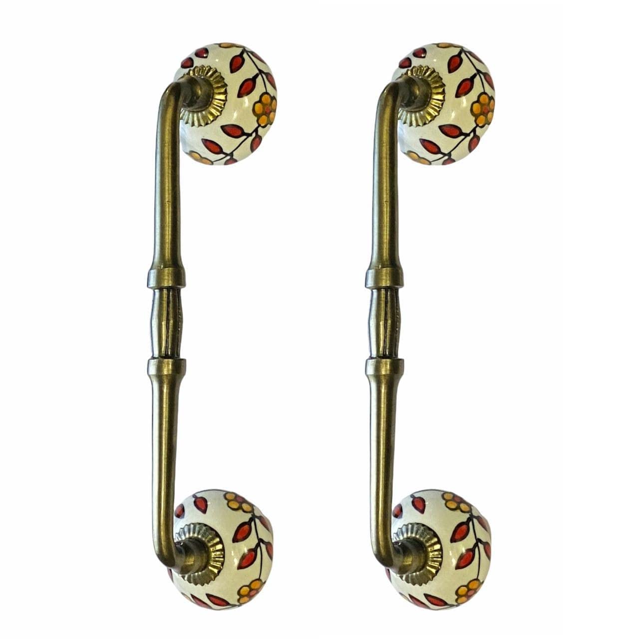 Maison Belle Ceramic Door Handle Gold Antique Finish - (Size 10 Inch, Hand Painted) - Hole to Hole 8 INCH (Pack of 1) (B09LMPL1GZ) Amazon Price History, Amazon Price Tracker