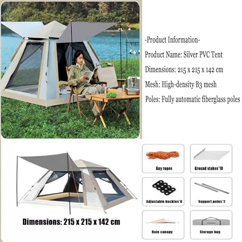 Carpa instantánea automática para camping familiar grande miniatura 5