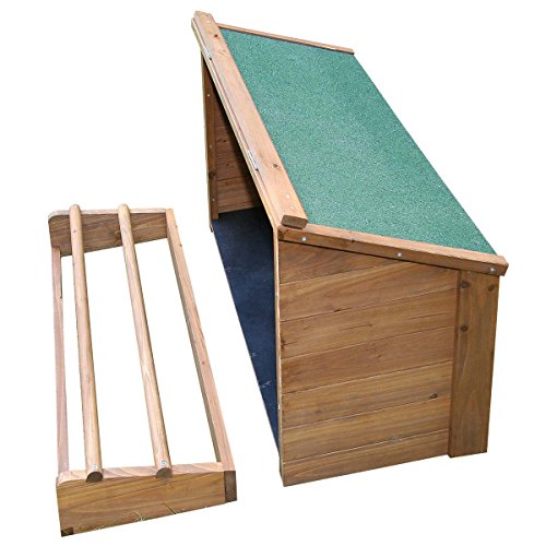 Kerbl Hobbyfarming Legenest für Kleintierstall Fortuna, 41x63x41 cm, Holz, inkl. Sitzstangen, einfache Montage am Stall