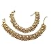 Aria Antique Style Diwali Festive Cz Plated Bridal Anklet Gold