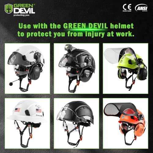 Image of GREEN DEVIL Replacment Built-in Clear /Tinted Visor