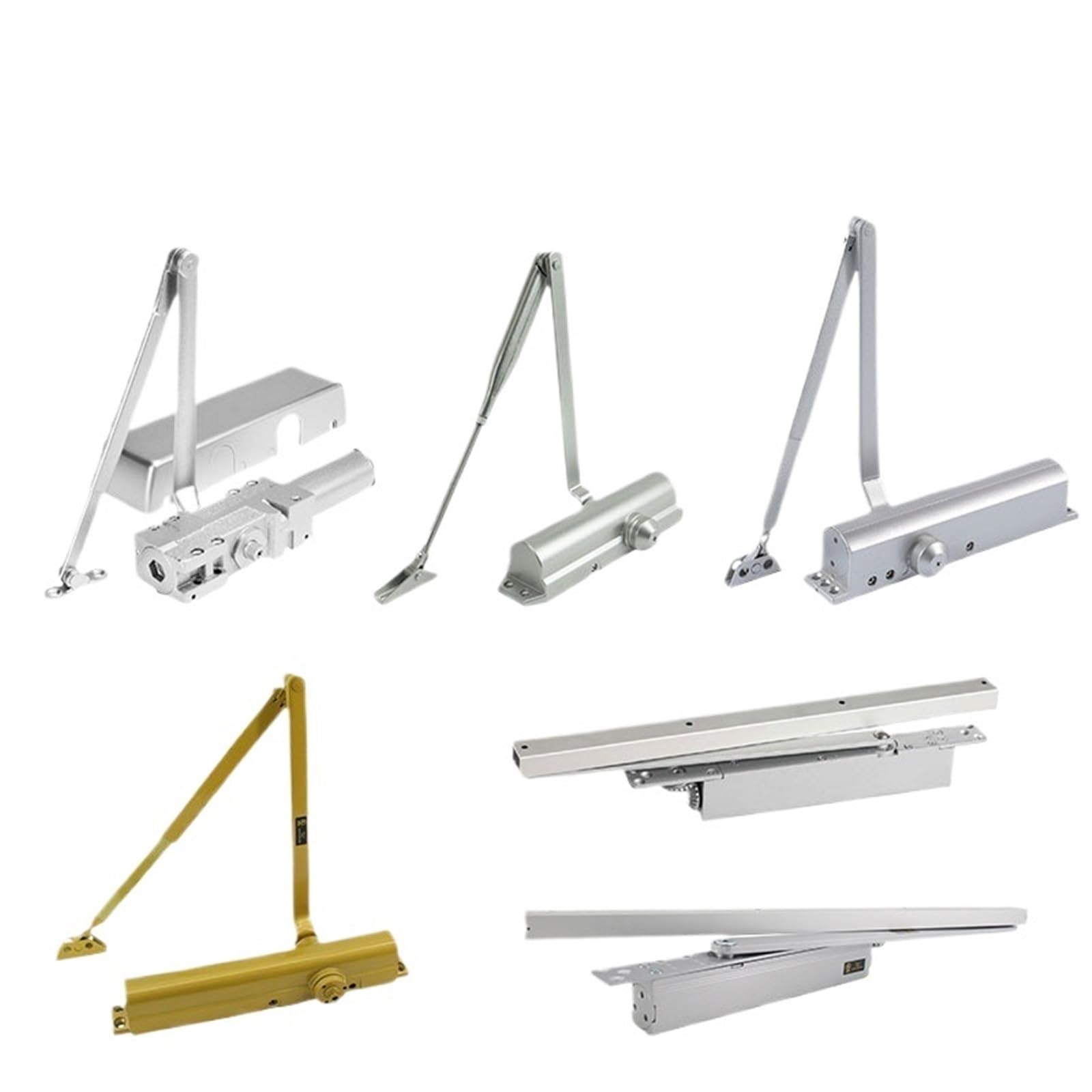 Surface Mount Fire-Resistant Adjustable Hydraulic Door Closers for Commercial Buildings