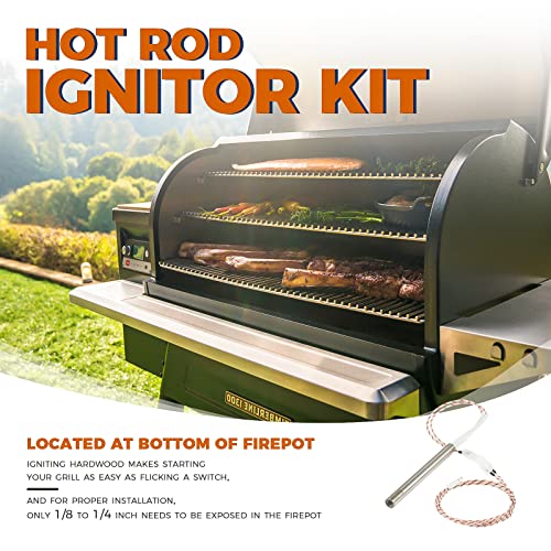 Etermeta Hot Rod Ignitor Kit Replacement For Traeger Kit0255 D2 Motor Pellet Grills, Replace Pro 575/780, Ironwood 650/885 #TOP4