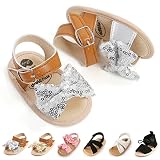 Myleleya Baby Girls Sandals Summer Wedding Dress Flat Shoes Outdoor Infant Girls First Walkers Soft