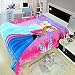 FairyShe Baby Fleece Blanket Kids Plush Blanket Cartoon Soft Warm Fuzzy Blanket Plush Sheet,59" x 79" Coral Velvet Blanket for Crib Bed Couch Chair Fall Winter Spring Living Room(Frozen)