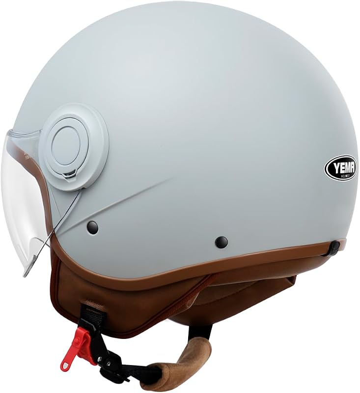 YEMA Jet DW-631 Moped Robogó ECE 3/4 Félig Nyitott Sisak Férfi Női