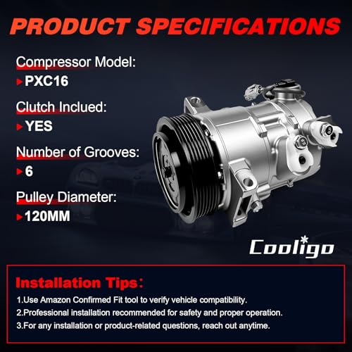Image of A /C Compressor with Clutch Compatible with Dodge Caliber 2009-2012