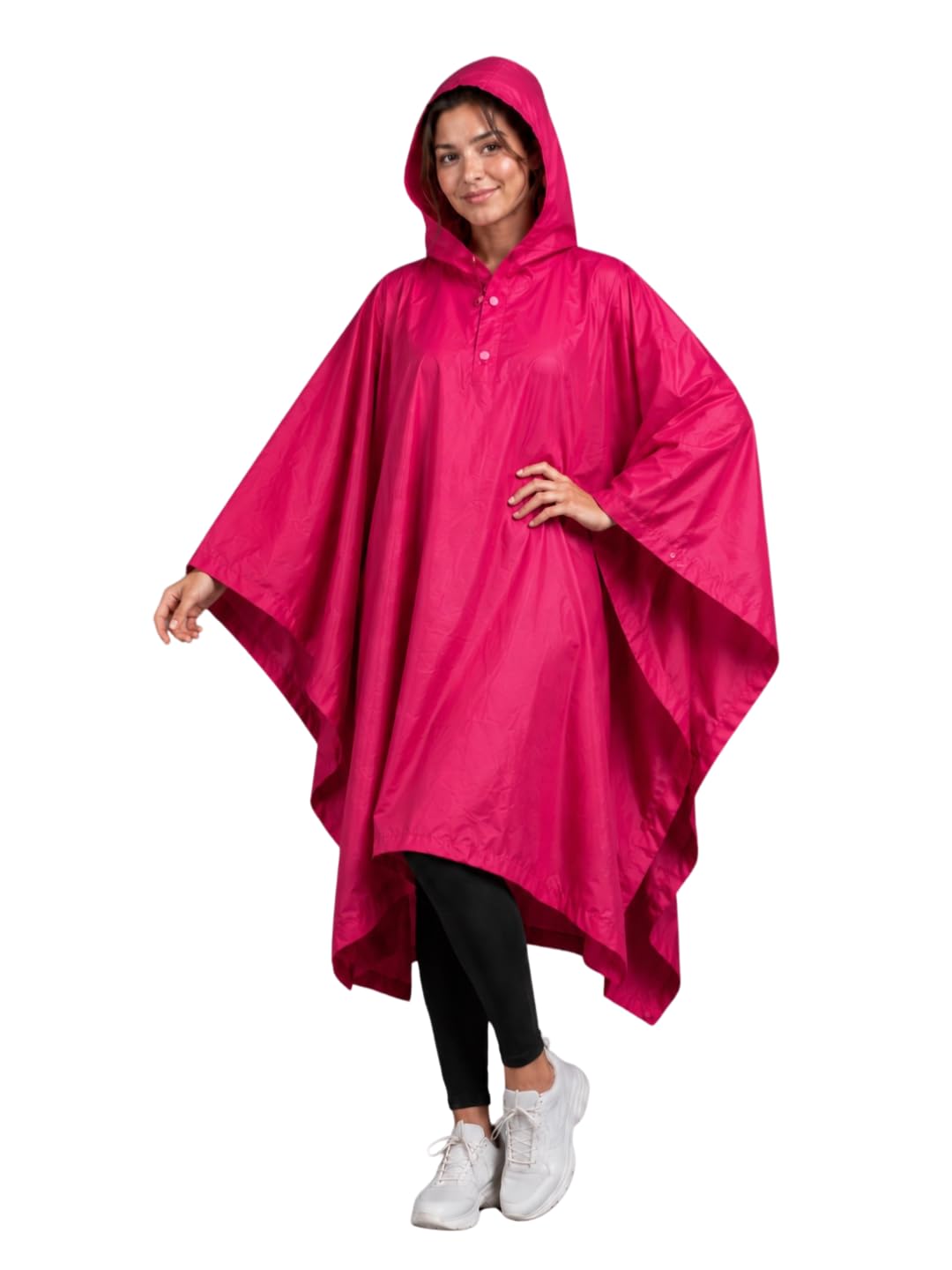 Evershine Women’s Reversible Waterproof Raincoat Poncho With Hood And Carrying Pouch, Free Size (N-SPON-P) Evershine Women’s Reversible Waterproof Raincoat Poncho With Hood And Carrying Pouch, Free Size (N-SPON-P)