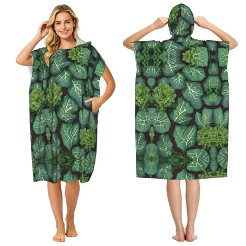 Serviette de bain légère type poncho à capuche pour se changer sur la plage
