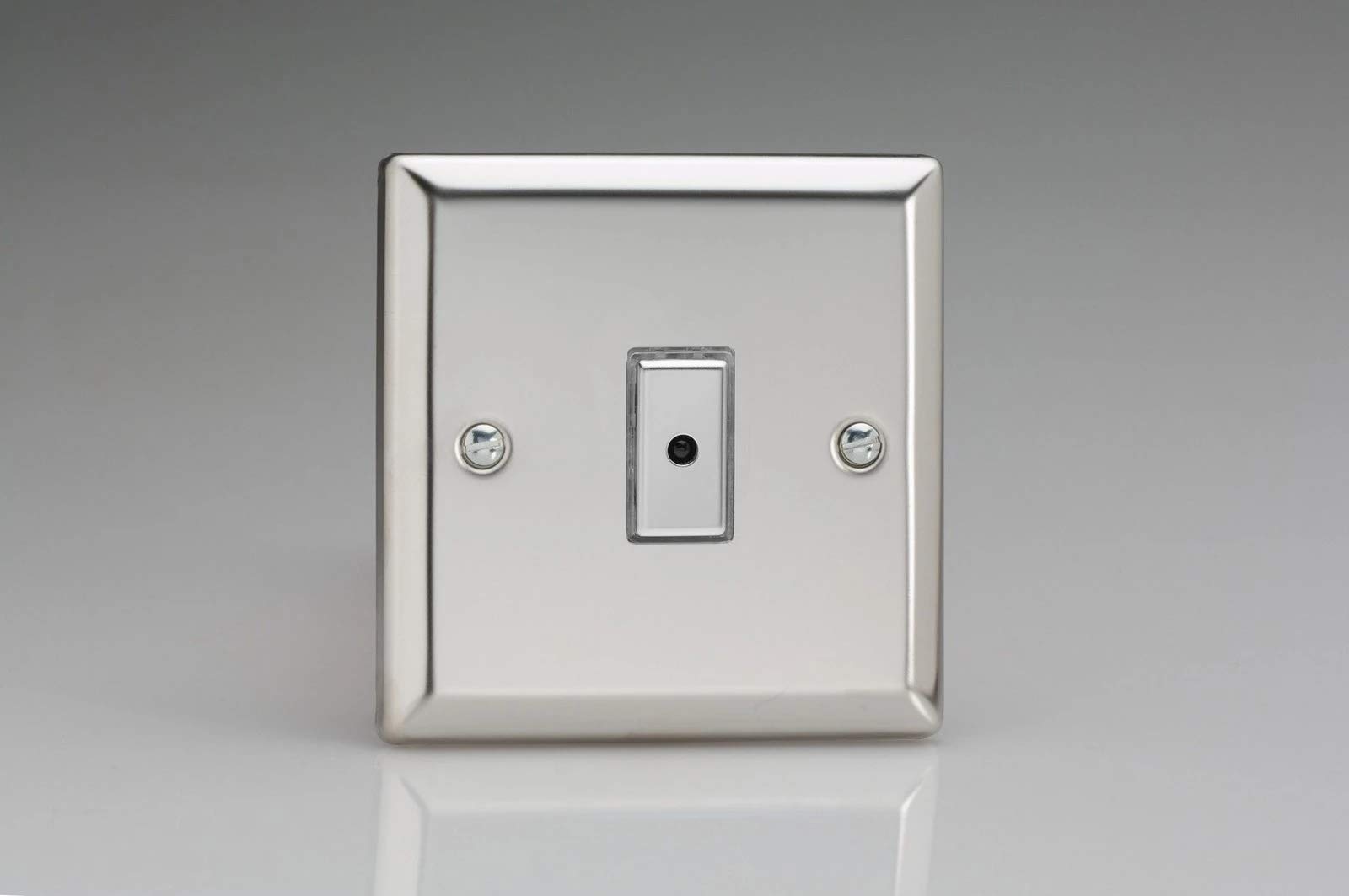 Varilight Red Eclique 2 1-Gang 1-Way Remote/Tactile Touch Control Master Led Dimmer 1 X 0-100W (Max 10 Leds) Mirror Chrome Jce101