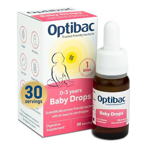 Optibac Probiotics Baby Drops - Vegan Probiotic for Newborn Babie...
