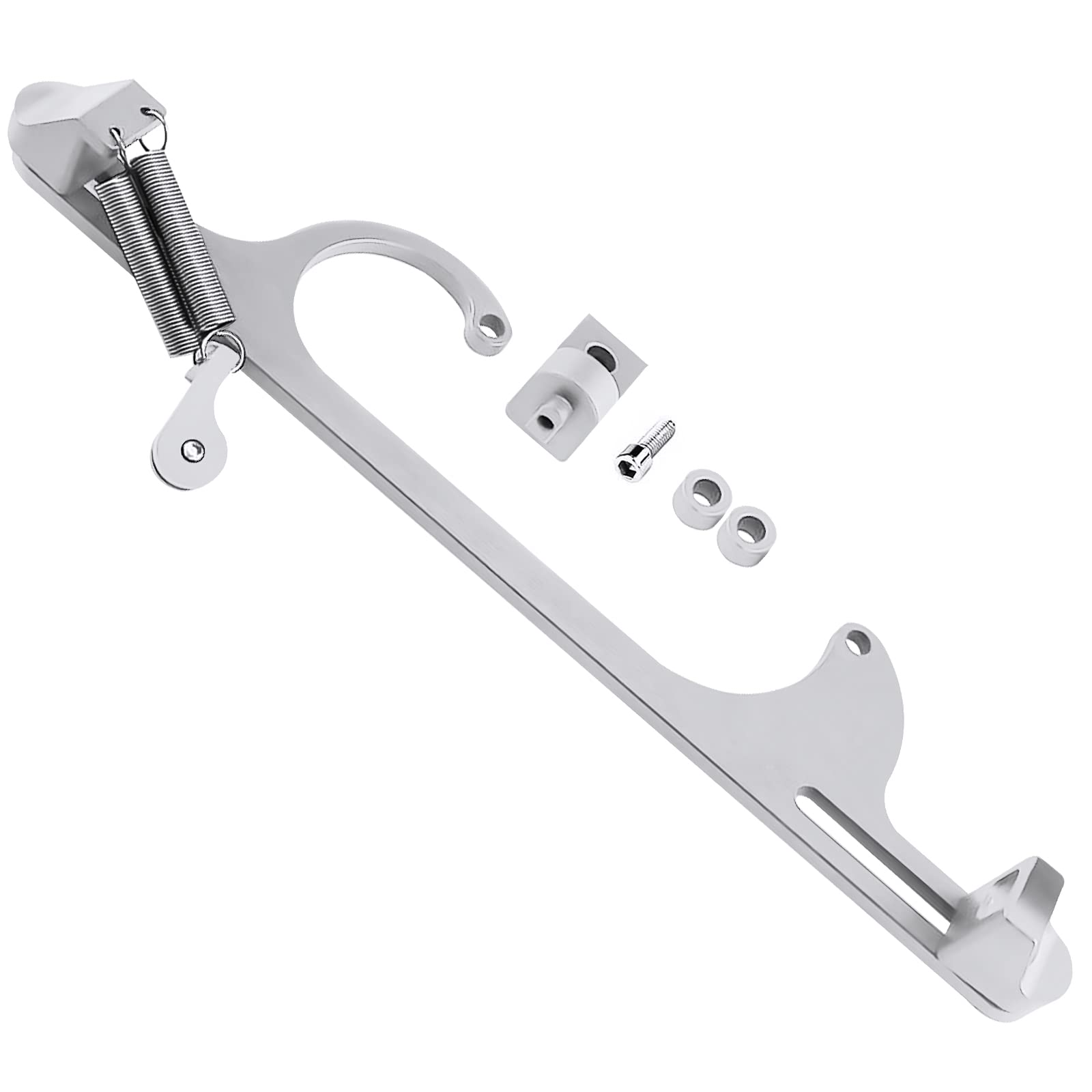 Throttle Cable Bracket for 4150 4160 Series Adjustable Carburetor Bracket Aluminum Throttle Brackets (Silver)