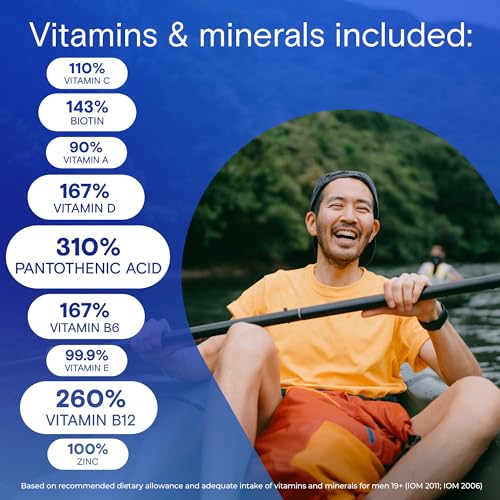 One A Day Multivitamin for Men - Daily Vitamins For Men - Men's Multivitamin With Vitamin A, Vitamin C, Vitamin D and Zinc for Immune Support, Vitamin E, B12, Magnesium, Lycopene Calcium, 90 tablets - Image 4