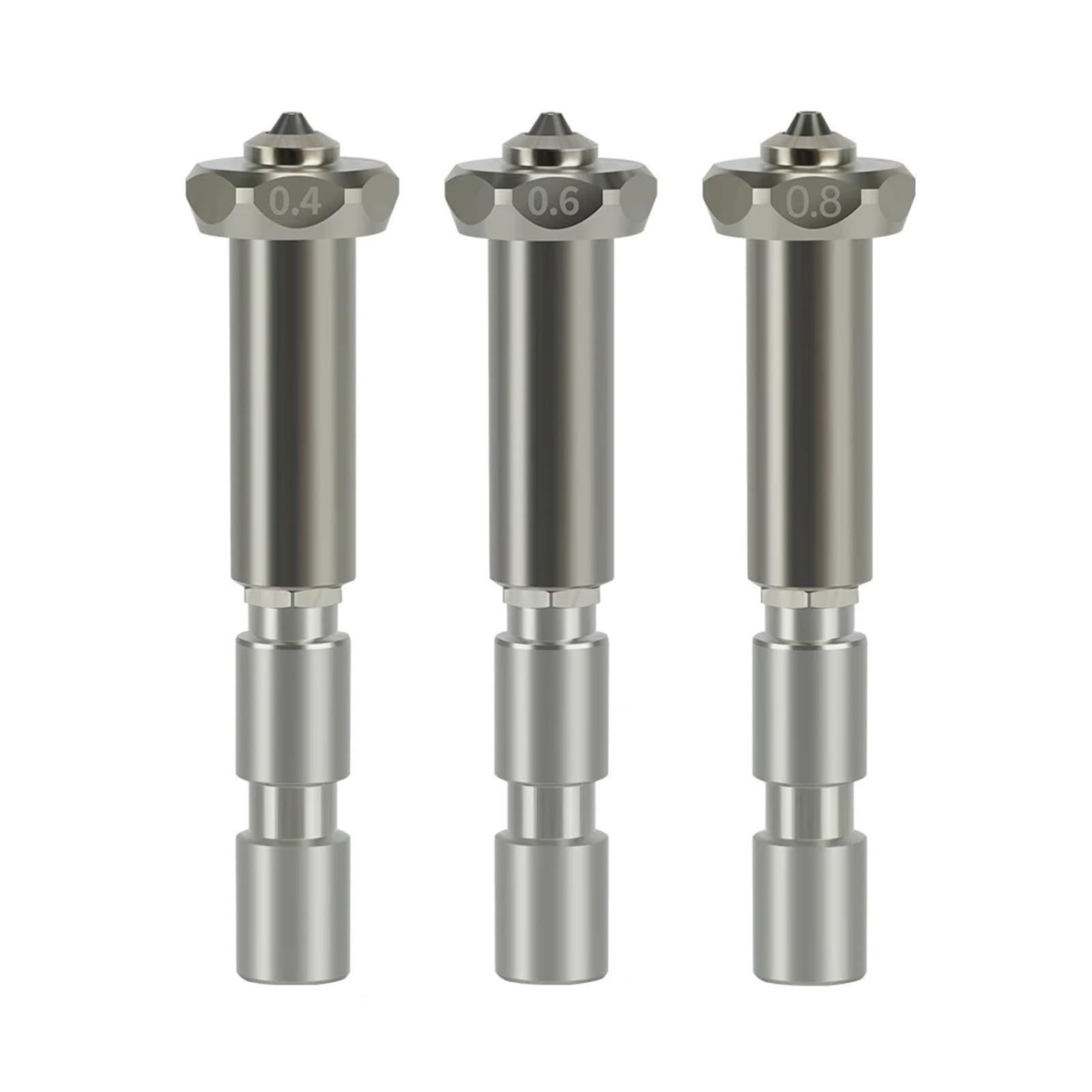 Compatible con Anycubic, kit de boquillas 0,4-0,8 mm Kobra 3 Max | Cambio rápido, acero endurecido, 0,4/0,6/0,8 mm, for Kobra 3 Max/Combo, duradero(1PC 0.8 Nozzle)