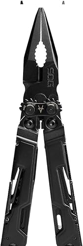 Vista 13 de SOG Cuchillo de bolsillo con alicates multiherramienta, herramienta PowerPint EDC y herramienta multifunción compacta y ligera con 18 Desteñido