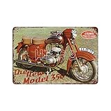 motorrad jawa 350 634 3. 【Klassische Retro-Dekoration】Die Blechschilder dieser Retro-Kollektionen können interessante und attraktive Dekorationen für Ihr Haus, Büro, Bar, Restaurant, Schlafsaal, Höhle oder Garage bieten! Das Produkt ist wasserdicht und langlebig. Rostige Retro-Spuren, stilvoll und interessant. Wir bieten auch Produktanpassungsdienste.